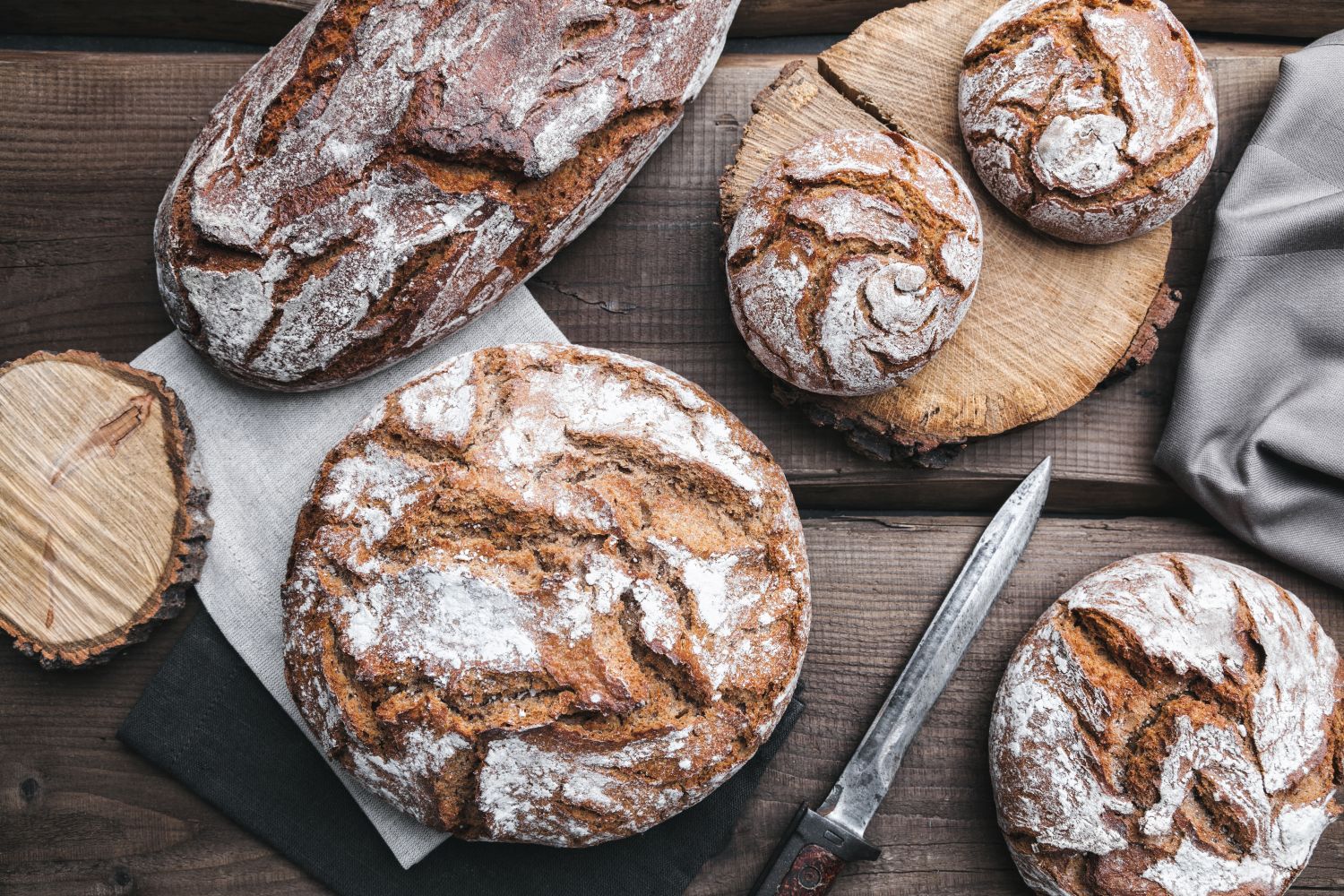 Rustic Bread Loaves